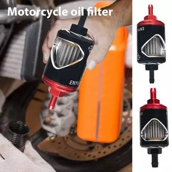 Фильтр для мотоциклетного масла Фильтр для масла с высокой пропускной способностью Сердечник из нержавеющей стали Твердый карбюратор для мотоцикла Быстрая проверка Точная структура