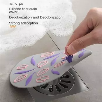 Фильтр для напольной раковины в форме симпатичных ростков фасоли, силиконовый дезодорант для канализации, защитный чехол для слива душа, антизапах, заглушка для ванны с защитой от насекомых