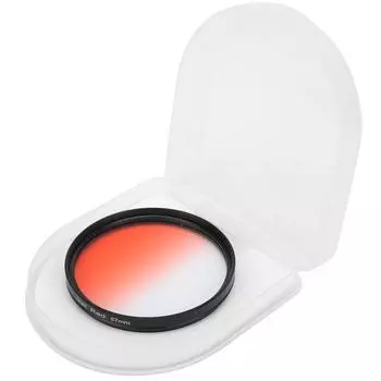 Фильтр для объектива камеры Junestar 67 мм, градиентный цветной фильтр для CanonNikonOlympusFuji, градиентный красный 67MM красный