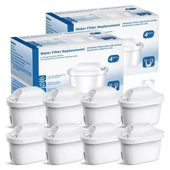 Фильтр для очистки воды, сменный картридж для водоочистного горшка, набор из 8 фильтров для очистки воды [BRITA MAXTRA] - -