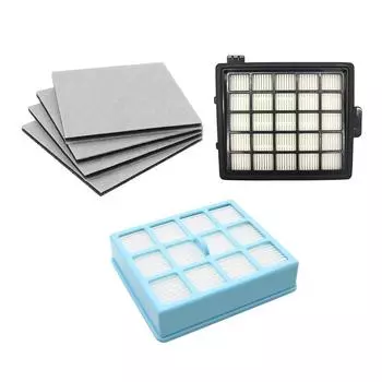 Фильтр для Philips FC8134 FC8135 FC8136 FC8142 FC8146 FC8148 FC8140 FC8144 2 шт. Hepa-фильтр и 4 шт. моторный хлопковый фильтр