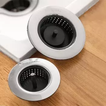 Фильтр для раковины из нержавеющей стали, сито для сушки овощей и фруктов, силиконовая сетка, фильтр против засорения, сборщик отходов для кухни