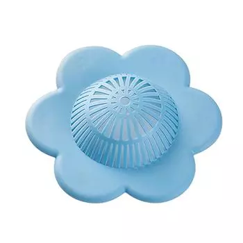 Фильтр для раковины из ПВХ, предотвращение засорения, крышка сливного фильтра, присоска, заглушка для сливного отверстия синий