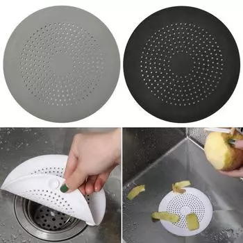 Фильтр для раковины Плотные фильтрующие отверстия Не деформируются Быстрая фильтрация серый