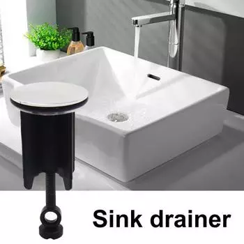 Фильтр для раковины, регулируемая по высоте пробка для раковины, простая установка, универсальная пробка для раковины для кухни, ванной комнаты 40mm