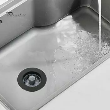 Фильтр для слива кухонной раковины из нержавеющей стали, выдвижная корзина, антизасоряющий уловитель пищи, фильтр для устранения запахов, заглушка для протечек серебряный