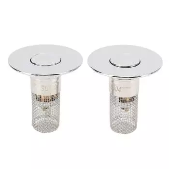 Фильтр для слива раковины в ванной комнате со съемной сетчатой корзиной, латунный сердечник, заглушка для фильтра для слива раковины Hair C