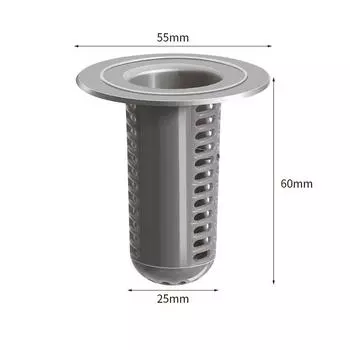 Фильтр для слива в полу ванной комнаты Защита от волос Крышка для слива в полу Кухонная канализация Защита от насекомых Защита от засоров Фильтр 1PCS