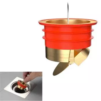 Фильтр для слива воды, заглушка для напольного фильтра, дренажная крышка, дезодорант для канализации, сердечник для слива в полу, уловитель волос, аксессуары для ванной комнаты медный