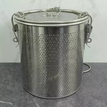 Фильтр для специй и приправ, сито для чая из нержавеющей стали с мелкой сеткой, заварник для листьев 12cmx13cm