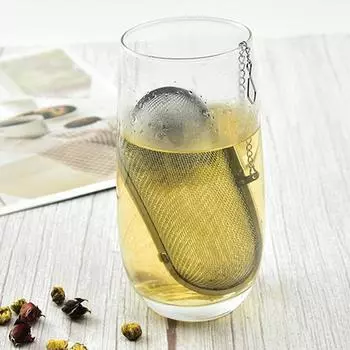 Фильтр для специй из нержавеющей стали с мелкой сеткой, травяной фильтр для рассыпного чая, многоцелевой фильтр для домашнего хозяйства серебряный