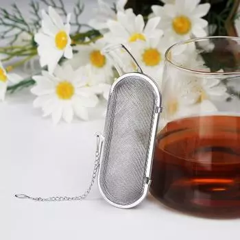 Фильтр для специй из нержавеющей стали с мелкой сеткой, травяной фильтр для рассыпного чая, многоцелевой фильтр для домашнего хозяйства