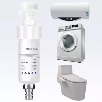 Фильтр для стиральной машины из ПП хлопка 8 л/мин. Фильтр для очистки воды с фильтром-картриджем из хлопка, небольшой бытовой фильтр