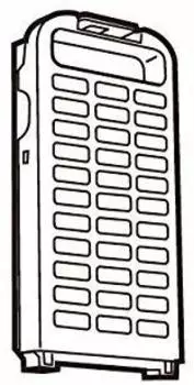 Фильтр для удаления ворса для стиральной машины Panasonic AXW22A-8SR0 (2 куска)