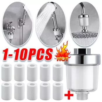 Фильтр для ванны, прозрачная система фильтрации для ванной комнаты, наборы для очистки воды на выходе, 5-микронный полипропиленовый хлопковый фильтр, бытовой фильтр для воды