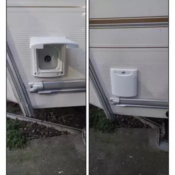 Фильтр для входного и выходного люка для автофургона с 20-миллиметровыми адаптерами, запираемая крышка, аксессуары для лодок, автофургонов, автомобилей, фургонов чёрный