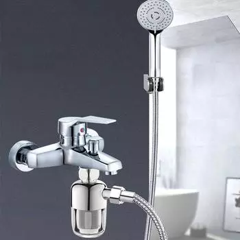 Фильтр для водонагревателя Очиститель воды для ванны Фильтр для душа Фильтрация для крана Удаление хлора Фильтрация Смягчение жесткой воды