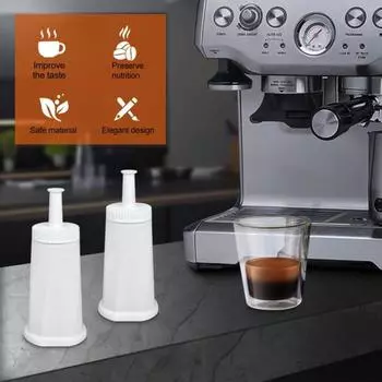 Фильтр для воды 2 шт. для Breville Claro, сменный фильтр для Barista Bambino, улучшает вкус кофе, совместим с BES008 2pcs