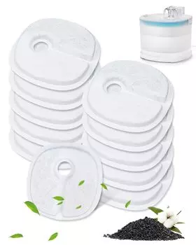 Фильтр для воды для кошек Cunina Фильтр для воды для кошек Диспенсер для воды для кошек Автоматический фильтр для диспенсера воды для домашних животных Фильтр для диспенсера для питья кошек и собак Фильтр высокой эффективности