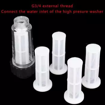 Фильтр для воды для мойки автомобилей Karcher K2-K7 G3/4 Фильтр для воды для мойки высокого давления с 4 сердечниками для Lavor для Nilfisk