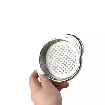 Фильтр для воды Дренажное устройство для кухни Инструмент для удаления пищевых консервных банок Дуршлаг для крышки и банки для отжима масла серебряный
