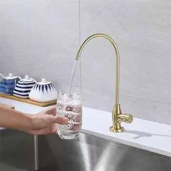 Фильтр для воды из нержавеющей стали для кухни, кран для питьевой воды, фильтр для питьевой воды обратного осмоса, кран для мойки, кухонный аксессуар серебряный