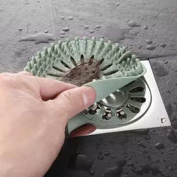 Фильтр для волос в ванной, пластиковая защита от засорения, крышка для слива в пол, уплотнение для канализационной трубы, защита от запаха, заглушка