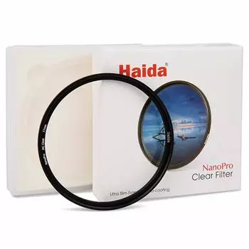 Фильтр для защиты линз Haida NanoPro Clear Filter 105 мм HD3290 Высокая тонкая защита линз использует оптическое стекло Водонепроницаемое нанопокрытие Лунное затмение