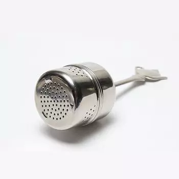 Фильтр для заваривания чая из нержавеющей стали, цилиндрический фильтр для специй и трав, шарики для приправ, подвесная цепь для кухни 10.1cmx3.9cm