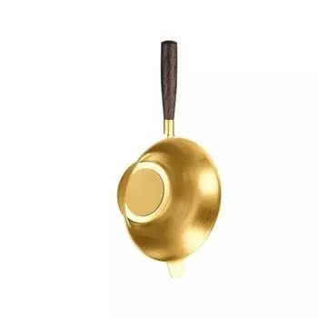 Фильтр для заваривания чая с мелкой сеткой и деревянной ручкой. Новый фильтр для заваривания чая. Gold 1