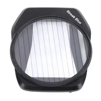 Фильтр Drone Effect с покрытием HD Snap On, портативная алюминиевая рамка, оптическое стекло, синий полосатый фильтр для A