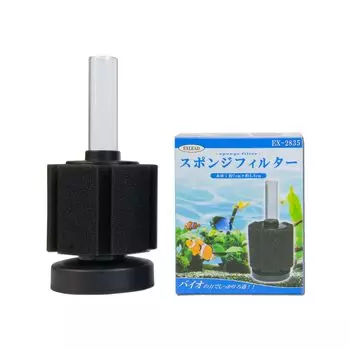 Фильтр-губка Medaka Small Sponge Filter NV Box Оптимальный размер Фильтрация Фильтрация Аквариумный воздушный фильтр Фильтр-губка Small Sponge Filter Улучшение качества воды Биофильтрация