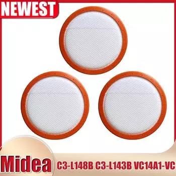 Фильтр HEPA для Midea C3-L148B C3-L143B VC14A1-VC сменный моющийся круглый фильтр HV хлопок 146 мм