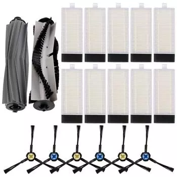 Фильтр HEPA для робота-пылесоса ILIFE T20s, запасные части для пылесоса с боковой щеткой и роликом