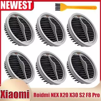 Фильтр Hepa для Xiaomi Roidmi NEX X20 X30 S2 F8 Pro Ручной беспроводной пылесос Чистка Сменные аксессуары Запчасти светло-серый