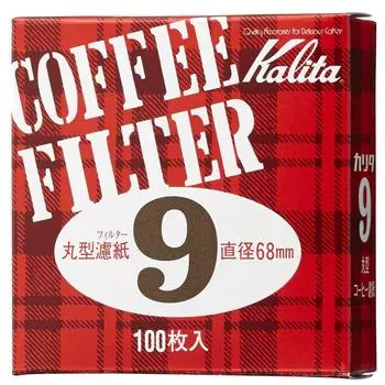 Фильтр из кофейной бумаги Kalita для выделения аромата Mocha Express, круглый фильтр, бумажный, 9 100 листов, диаметр 68 мм, белый, стильный, для кемпинга и отдыха на природе, кофе