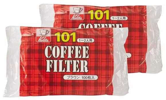 Фильтр из кофейной бумаги Kalita трапециевидной формы для людей NK101, фильтровальная бумага, 100 листов x 2 комплекта, коричневый, стильный, для кемпинга, на открытом воздухе, для кофейни, антикварный, свадебный подарок