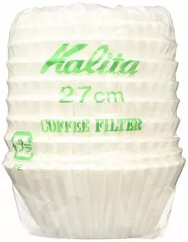 Фильтр из кофейной бумаги Kalita, волновой фильтр для выделения аромата, стоячая фильтровальная бумага, 250 листов, 27 см, белый, стильный, для кемпинга, на открытом воздухе, для кофе