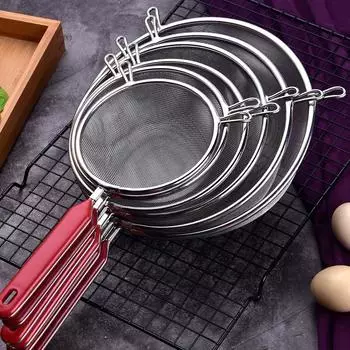 Фильтр из нержавеющей стали Фильтр-сито для муки Инструмент для пасты Аппарат для приготовления картофеля фри Рамен Кухонные принадлежности Многоцелевые кухонные принадлежности