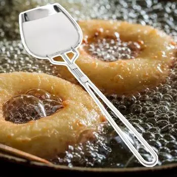 Фильтр из нержавеющей стали Лопатка с мелкой сеткой Защита от ожогов Длинная ручка Жаропрочная жарка Пищевое масло Жир Шумовка для жира Ситечко Ложка Кухонный совок