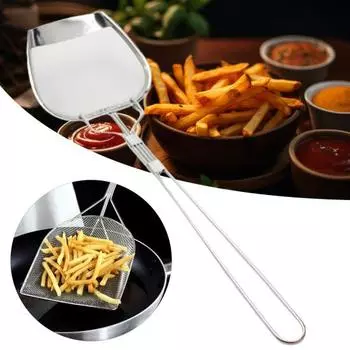 Фильтр из нержавеющей стали, лопаточка, ручка с мелкой сеткой, защита от ожогов, высокая устойчивость к жарке, пищевое масло, жир, жир