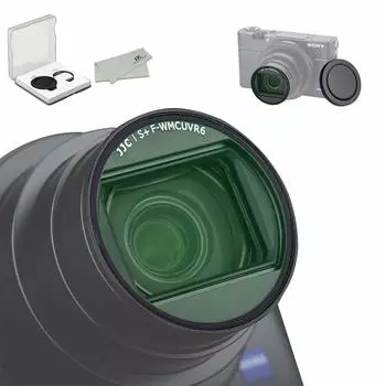 Фильтр JJC UV, совместимый с Sony II RX100 VII VI V Canon PowerShot G5 X II G7 X Mark III II, чехол для фильтра, крышка объектива в комплекте ZV-1