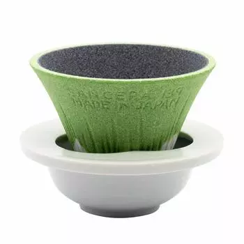 Фильтр-капельница COFIL Fuji Ceramic с подставкой и блюдцем, зеленая 1390400503