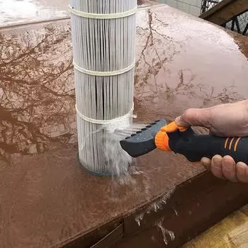 Фильтр-картридж очиститель противоскользящий эффективная очистка портативный универсальный бассейн бумажная щетка для ванной комнаты