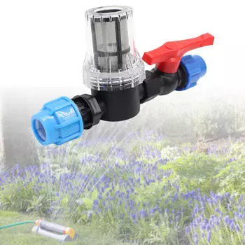 Фильтр клапаны адаптер капельный клапан орошения садовая система многоцелевой экспорт 2cm 80Mesh