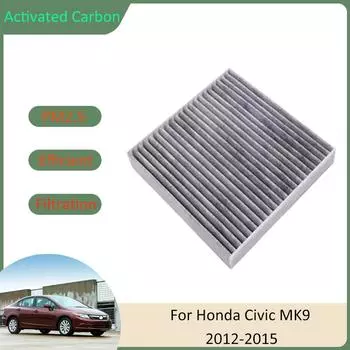 Фильтр кондиционера для Honda Civic MK9 9th 9Gen FB1–6 FG3–4 FK1–3 2012 2013 2014 2015 Активированный уголь Автомобили Гаджеты Транспортное средство