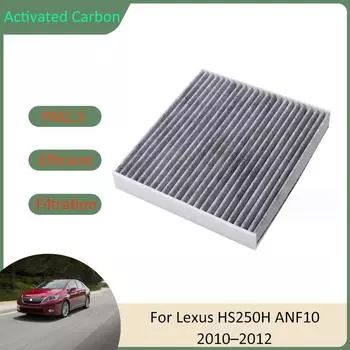 Фильтр кондиционера для Lexus HS HS250H ANF10 2010 2011 2012 87139-50100 87139-06060 Активированный уголь автомобильные гаджеты аксессуары