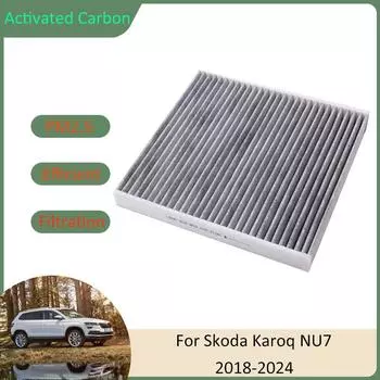 Фильтр кондиционера для Skoda Karoq NU7 2018 2019 2020 2024 2024 2024 2024 5Q0819653 Активированный уголь Автомобильные гаджеты Автозапчасти