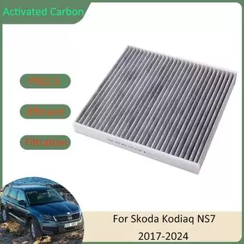 Фильтр кондиционера для Skoda Kodiaq NS7 NV7 NS6 MK1 2017 2018 2019 2020 2024 2024 2024 2024 5Q0819653 Авто Активированный уголь