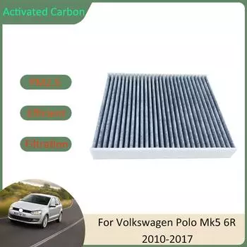 Фильтр кондиционера для Volkswagen VW Polo 5 Mk5 6R 6C 61 Vento Ameo Vivo 2010 2011 2012 2013 2014 2015 2016 2017 Автозапчасти